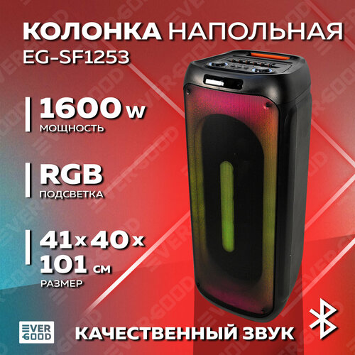 Колонка большая Bluetooth 160 Вт EGSF1253 EVERGOOD 2563400₽