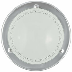 Светильник настенный потолочный стекло 250 Греческий 580, основание хром.