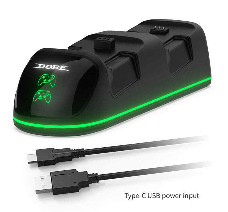Зарядная станция с 2 аккумуляторами 1200 мАч для геймпадов Xbox (Dobe TYX-1623X) — фото 1