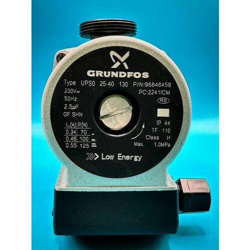 Циркуляционный насос Grundfos UPS 25-40 130 циркуляционный насос grundfos ups 25 40 130 45 вт черный