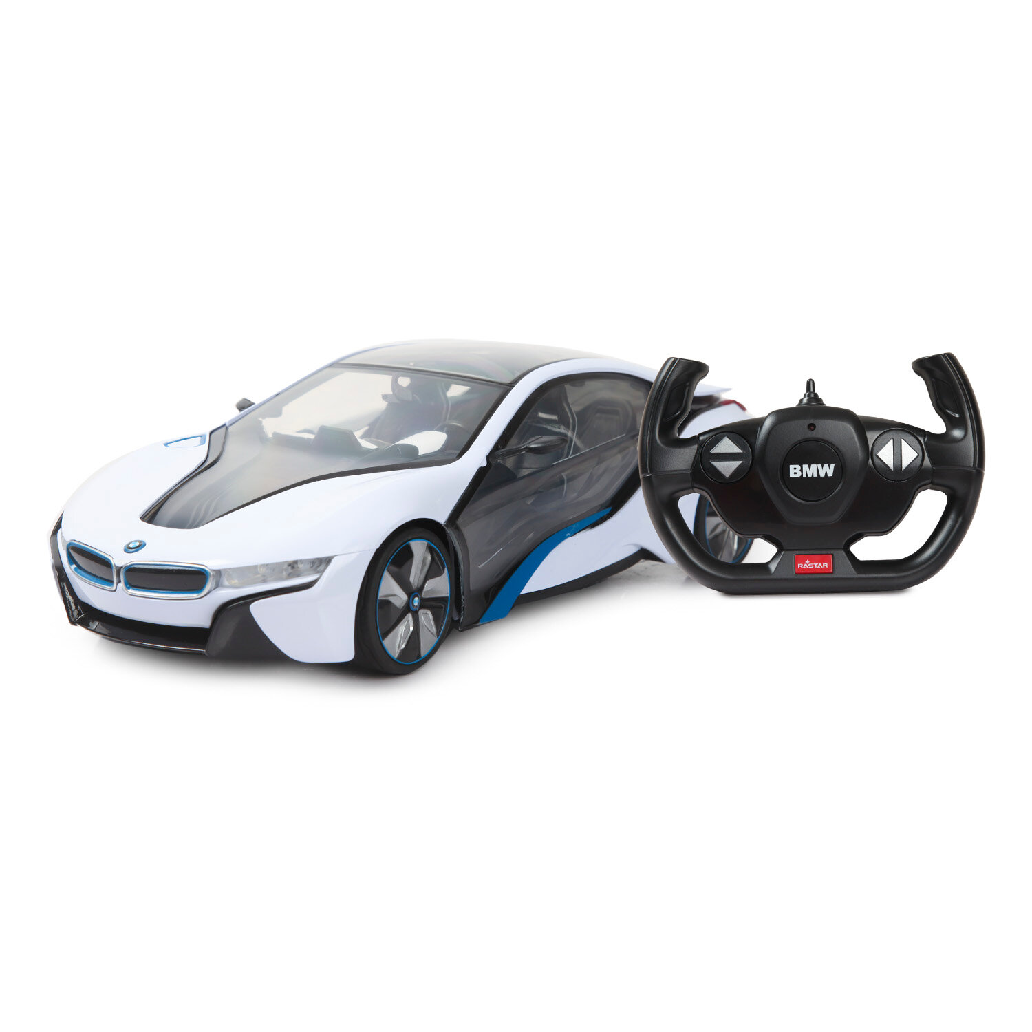 Машина Rastar РУ 1:14 BMW i8 Белая 49600-11