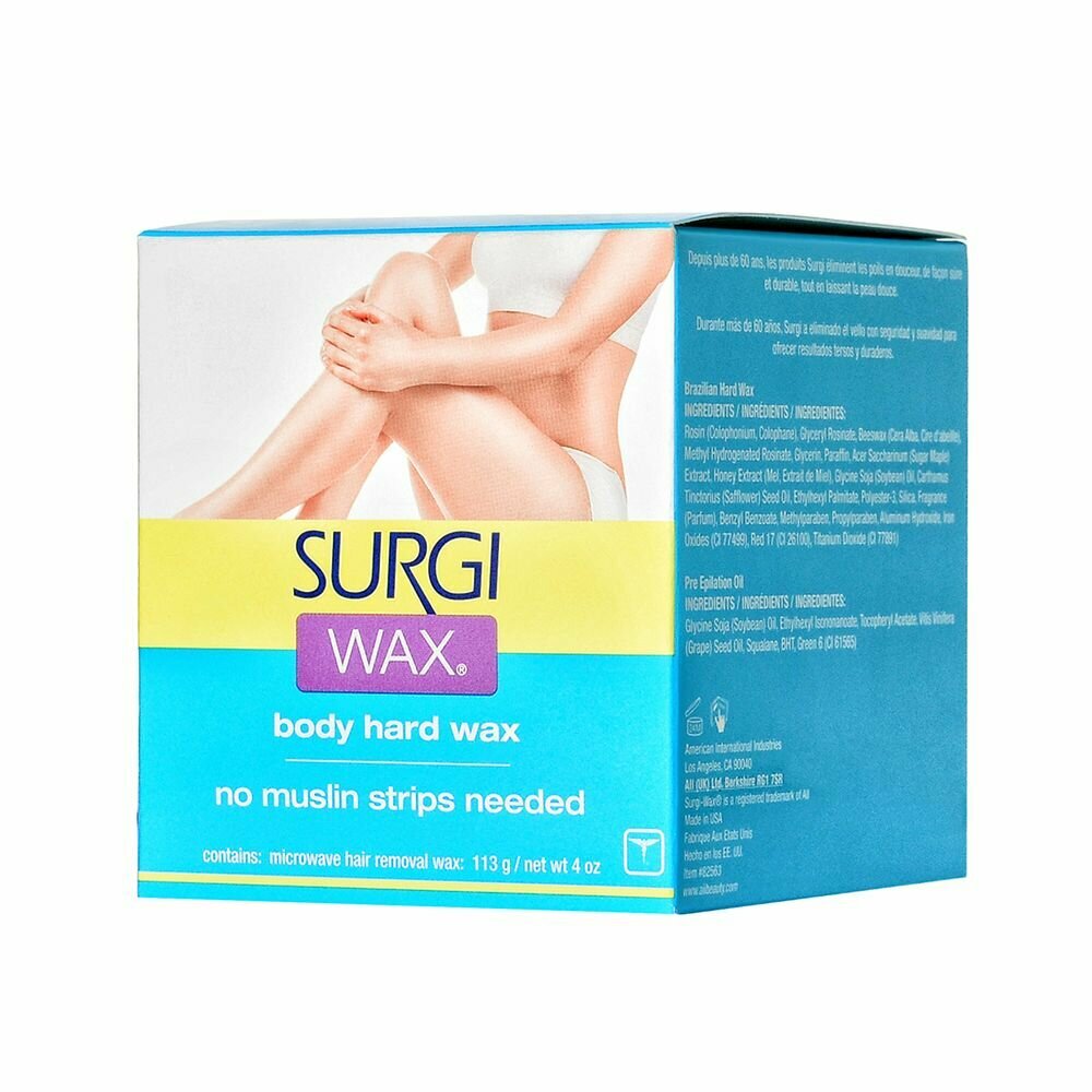 Surgi, Wax Body and Leg, Воск для удаления волос на теле и ногах, 113 г