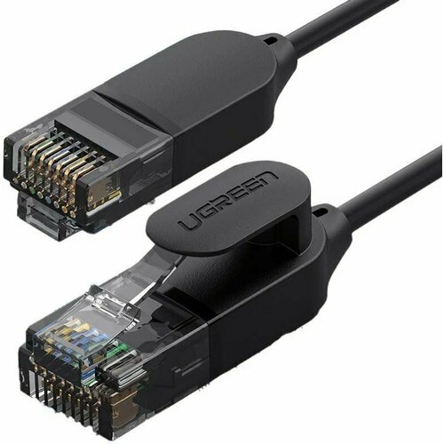 Кабель UGREEN NW122 (70653) CAT 6A Pure Copper Ethernet Cable. Диаметр 2.8. Длина: 3м. Цвет: черный