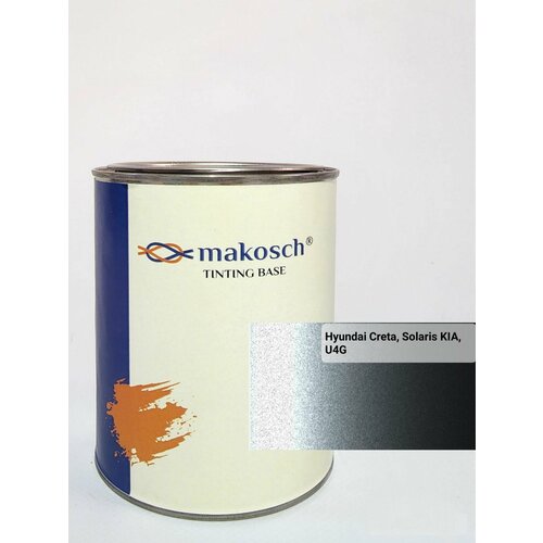 Автоэмаль алкидная Makosch Базовая эмаль Hyundai U4G - Urban Gray 800 мл 3600₽