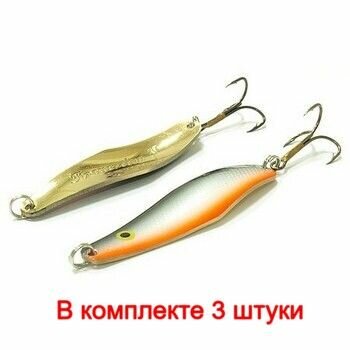 Блесна колеблющаяся для рыбалки Mister Cro прохоровка, 80/21 SDr, 3 штуки