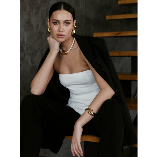 Чокер GLAME, жемчуг культивированный, золотой