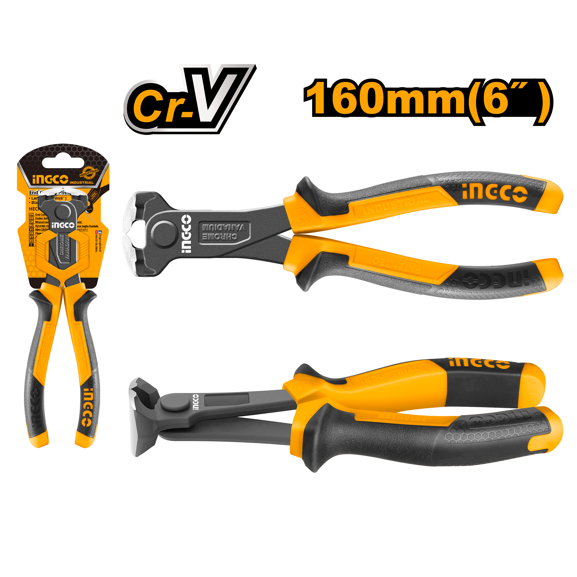 Кусачки торцевые INGCO HECP28160 INDUSTRIAL 160 мм