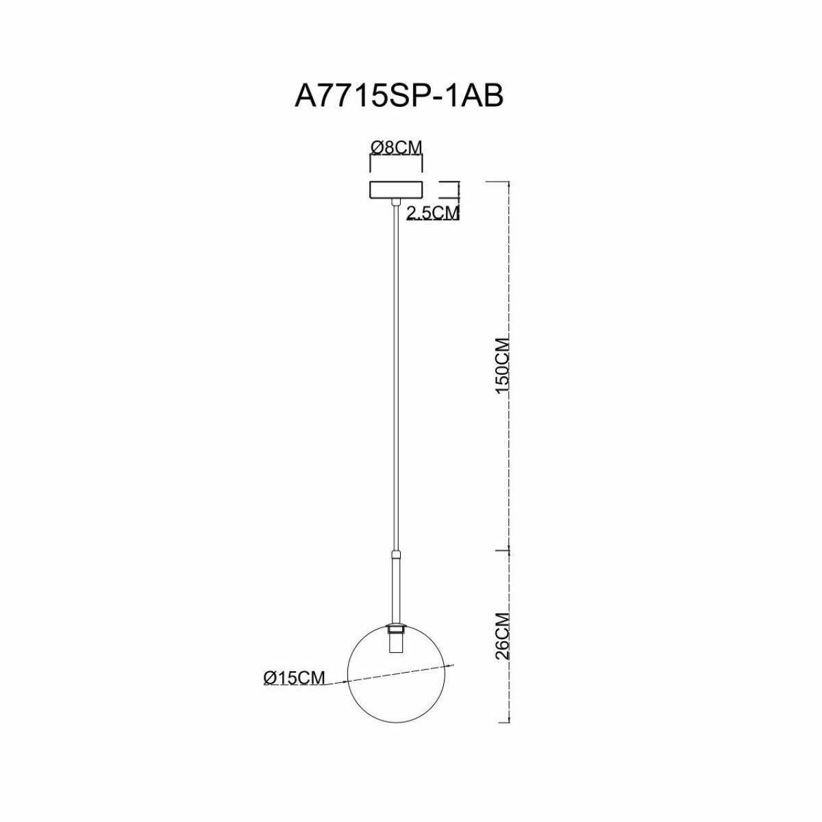 Светильник Arte Lamp CAMERON A7715SP-1AB - фото №18