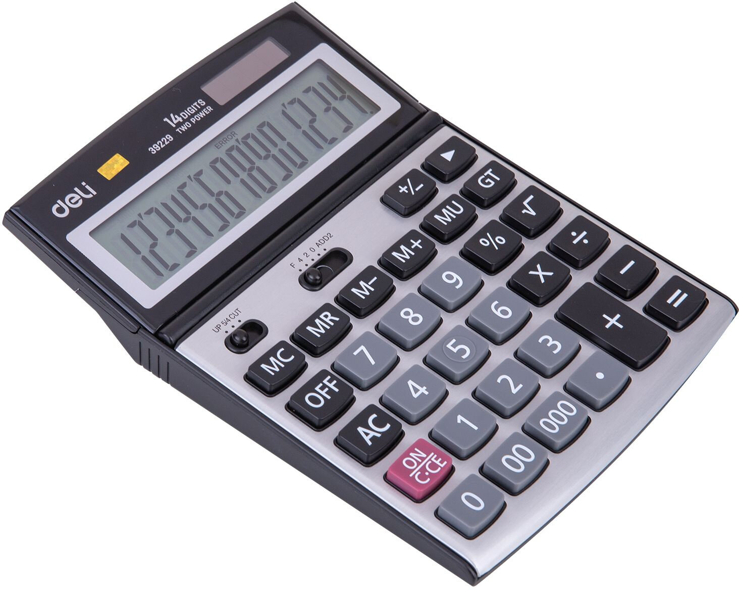 Калькулятор настольный Deli E39229 серебристый - фото №4