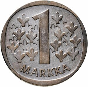 Финляндия 1 марка (markka) 1965 S