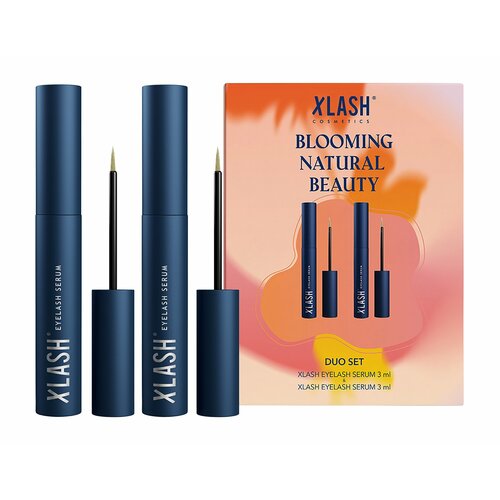 XLASH COSMETICS Blooming Natural Beauty Duo Set Набор (Xlash Сыворотка для роста ресниц 2х3 мл)