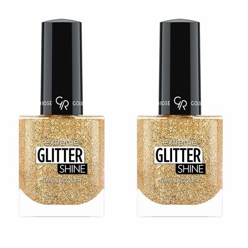 Golden Rose Лак-гель Extreme Glitter Nail, тон 213, 2 шт уход за ногтями artdeco закреплящее покрытие для гель лака stay