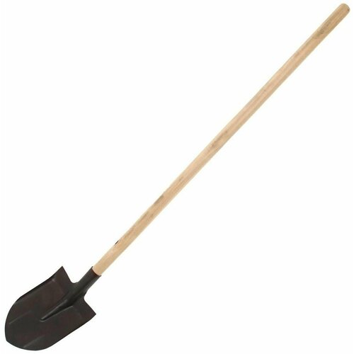 Лопата универсальная, L 142 см, деревянный черенок 1 сорта, микс