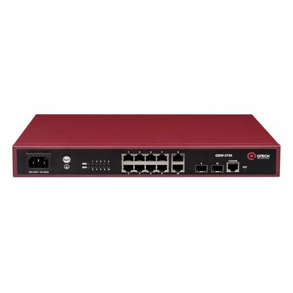 Коммутатор QTECH QSW-3750-10T-POE-AC-R