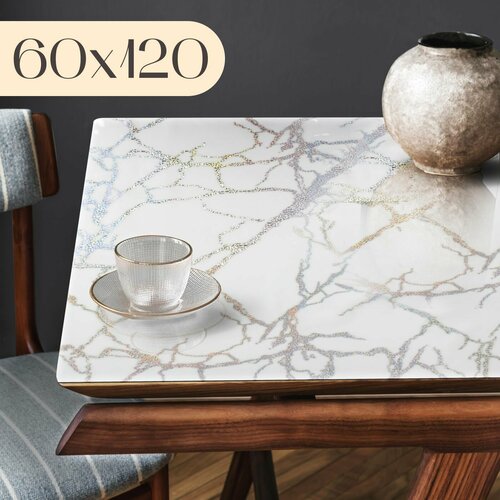 Гибкое стекло на стол 60x120 см