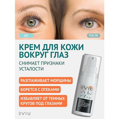 Крем для глаз EVIU антивозрастной против отеком и морщин 15 мл