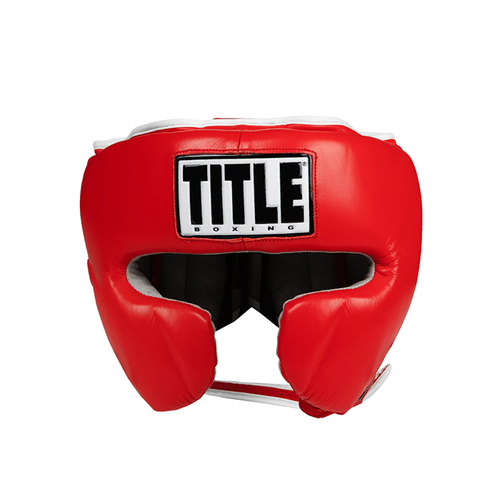 Боксерский шлем TITLE Boxing Sparring Headgear Red (M)