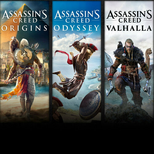 Игра Assassins Creed Valhalla Assassins Creed Odyssey and Assassins Creed Origins Xbox One Xbox Series S Xbox Series X цифровой ключ 2485₽