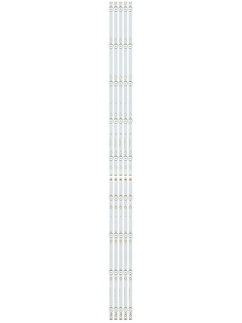 Светодиодная планка для подсветки ЖК панелей CEJJ-LB550Z-9S1P-M3030-K-4 (комплект 5 составных планок по 1100 мм 9 линз)