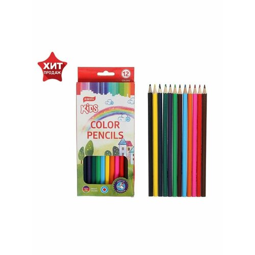 Карандаши 12 цветов BeifaЯркий мир н 342₽