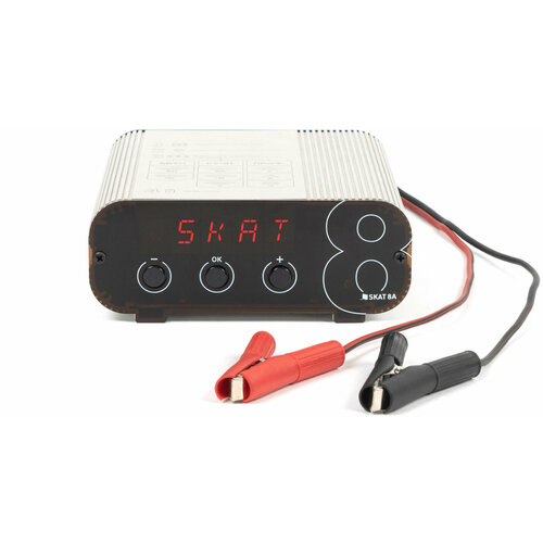 248 Компактное автоматическое зарядное устройство для аккумуляторов АКБ заряжает все типы свинцово-кислотных АКБ включая автомобильные Ток заряда до 8А IP 50 Бастион SKAT 8A 7561₽