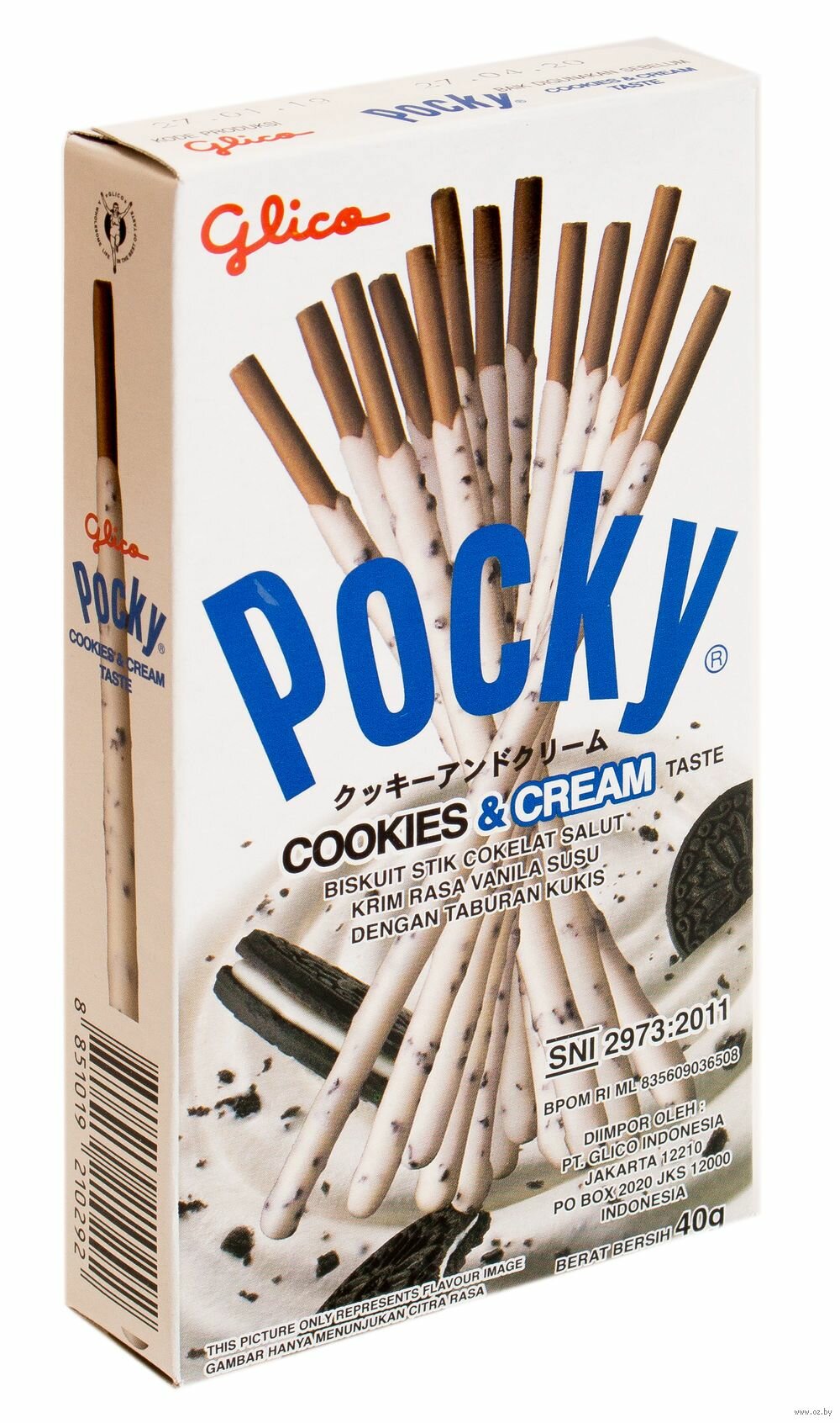 Шоколадные палочки Pocky Cookies & Cream / Покки Печенье & Крем 40 гр. (Таиланд)