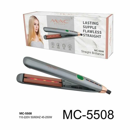 Профессиональный выпрямитель для волос с титановыми пластинами Серый 560000₽