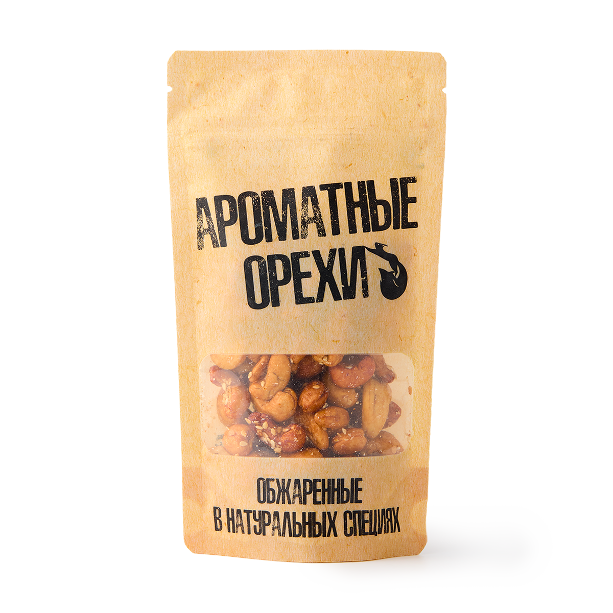 Кешью «Ароматные Орехи», жареные, в соусе терияки, с кунжутом, 113 г