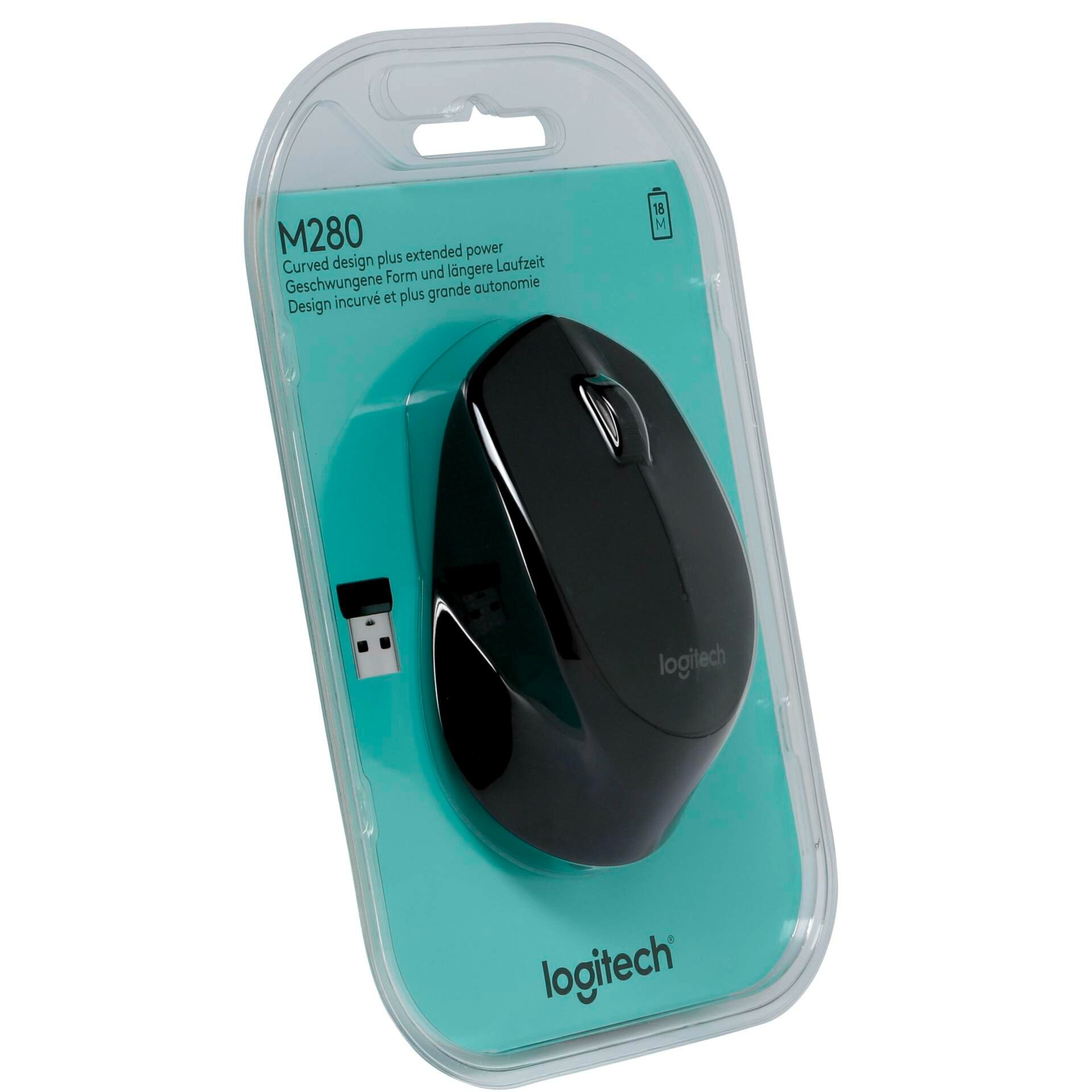 Беспроводная мышь Logitech M280, черный