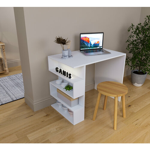 Письменный стол Ральф 120 белый (ШхВхГ) 120х75х50см