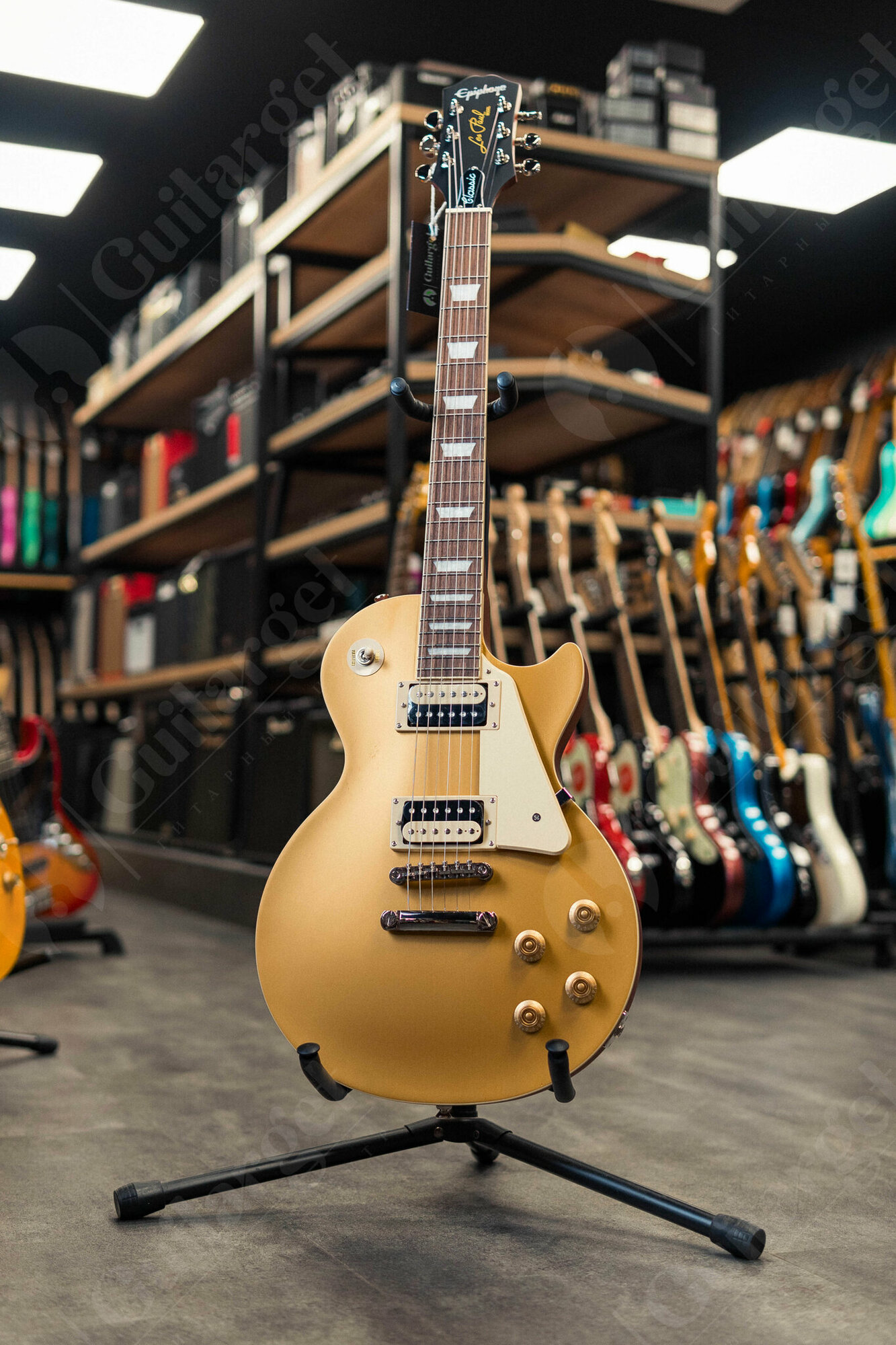 Электрогитара Epiphone Les Paul Classic Worn Metallic Gold