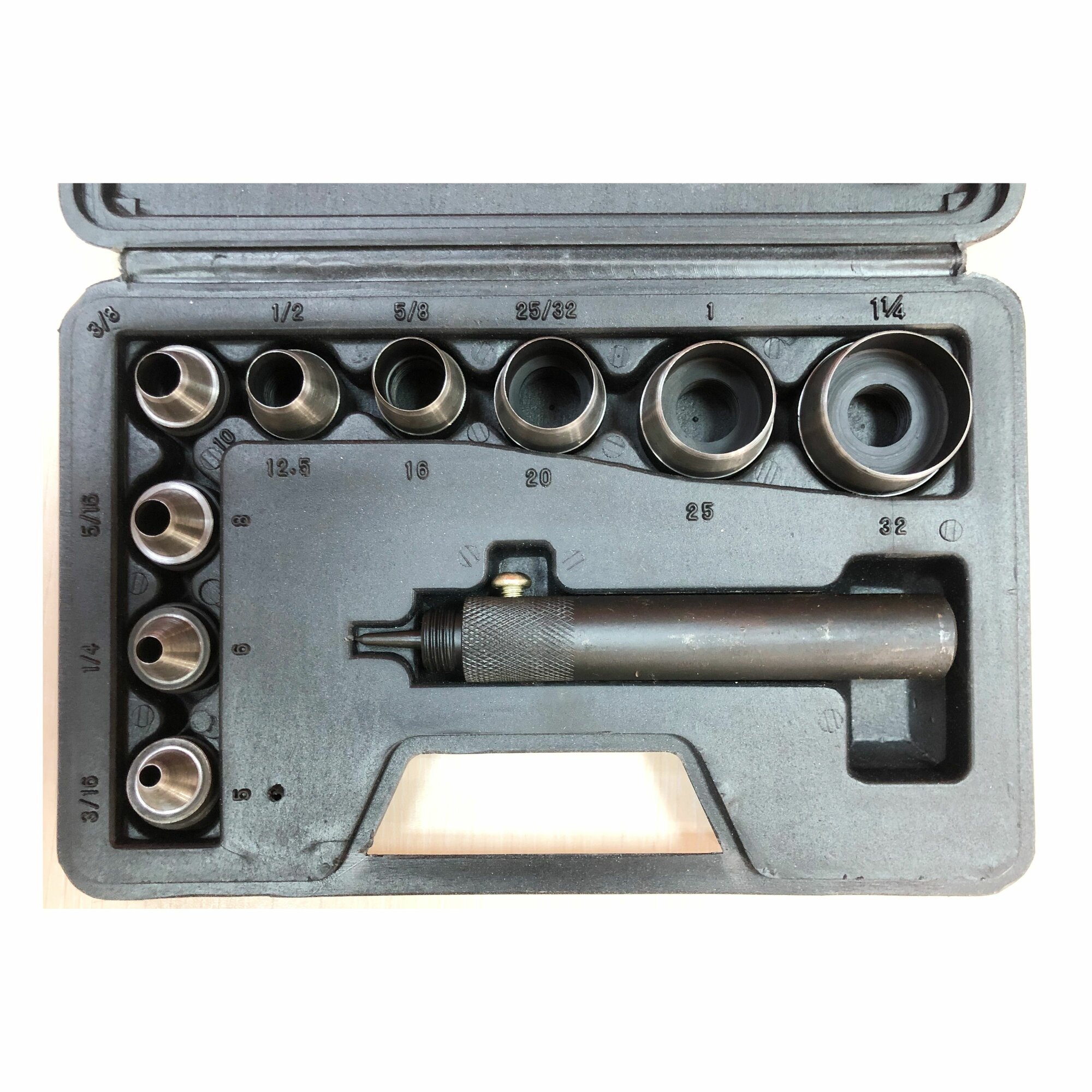 Пробойник набор 9 пр 5 - 32 мм — фото 1