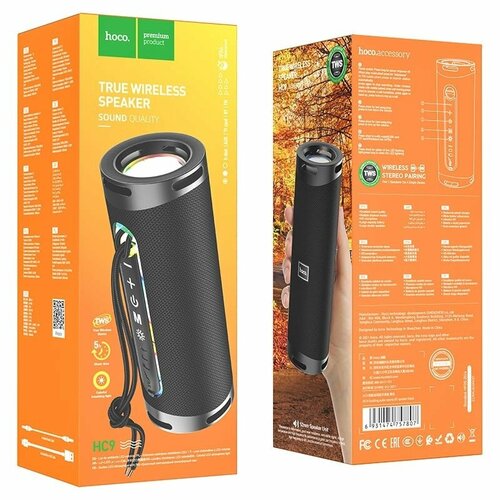 Портативная акустика HC9 Bluetooth HOCO черная 338200₽