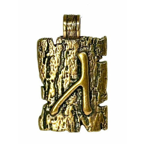 Подвеска Алатырь, коричневый