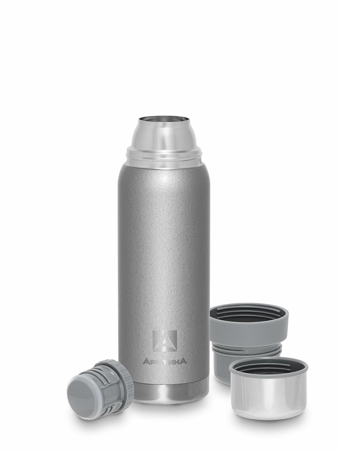 106-750 Silver Термос бытовой, вакуумный (для напитков), тм "Арктика", 750 мл