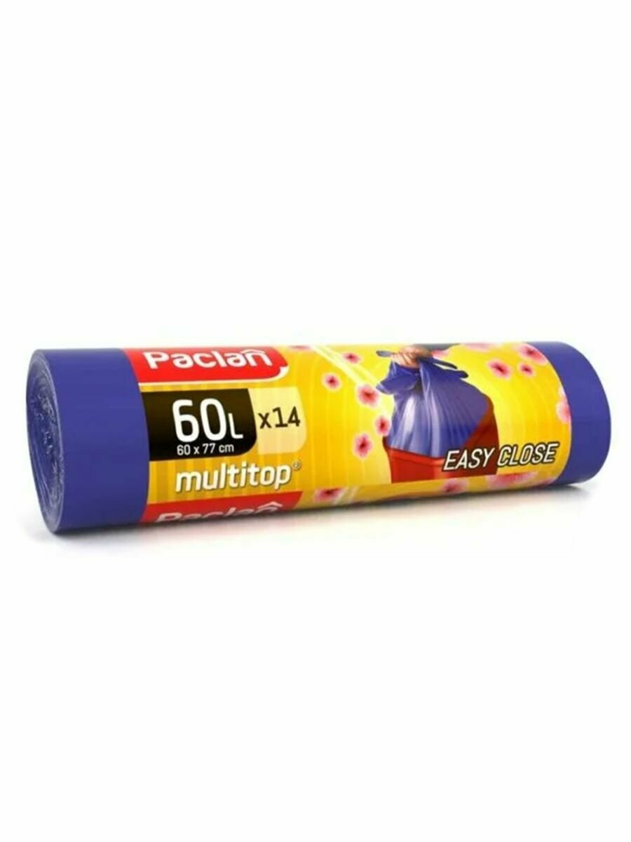 PACLAN MULTITOP AROMA Мешки для мусора 60л, 14 шт