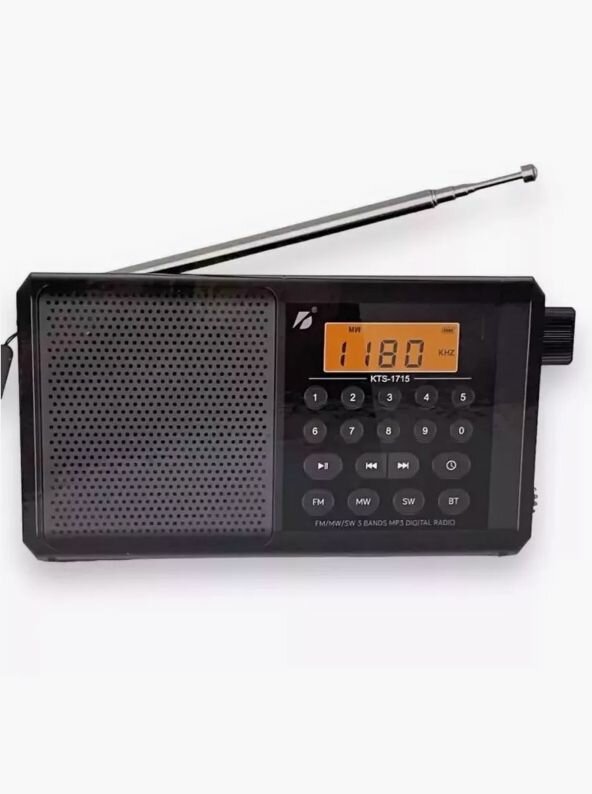 Радиоприемник 3bands KTF-1715 аккумуляторная Bluetooth-MP3-FM-MW-SW-TF Card