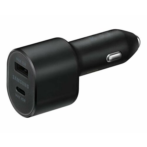 samsung super fast dual car charger 45w 15w Автомобильное зарядное устройство Samsung Super Fast Dual Car Charger (45W+15W), Черный