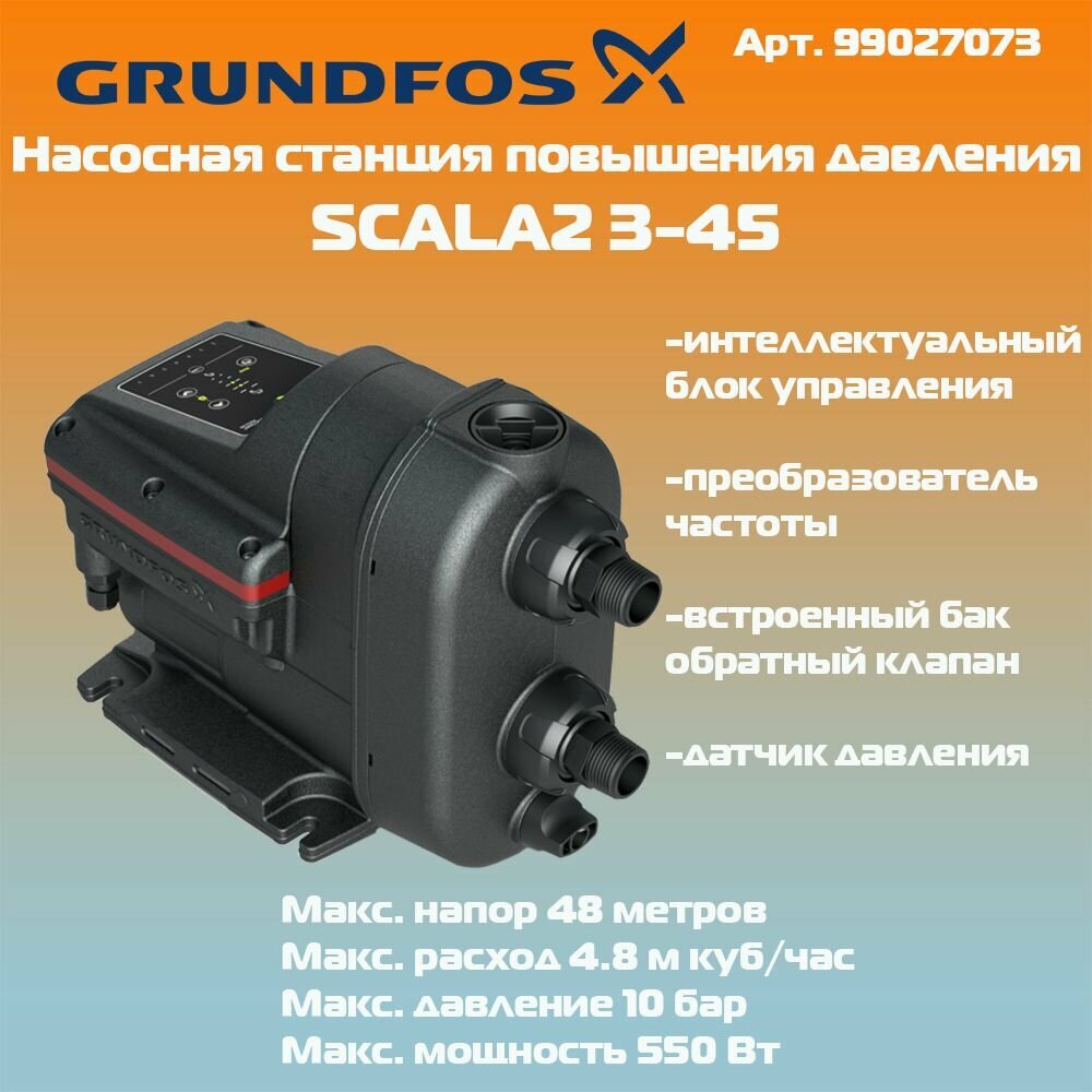 фото Насосная станция Grundfos SCALA1 5-55 BVBP