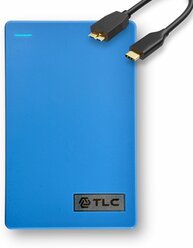 Внешний жесткий диск 3Q 500Gb, Портативный накопитель HDD 2.5 USB Type-C, Синий
