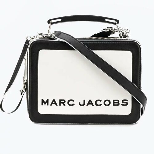 Сумка MARC JACOBS 100013, фактура гладкая, черно-белый