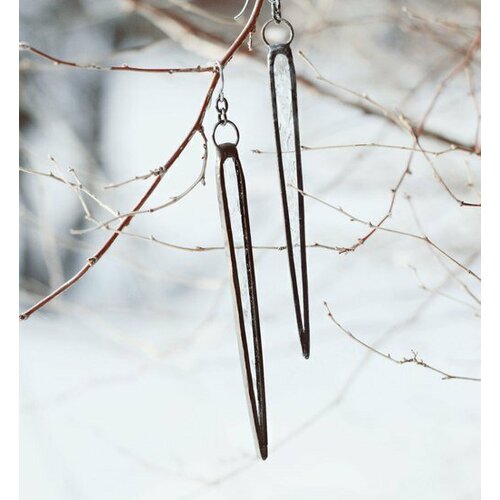 Серьги KATE SHO, стекло, бесцветный