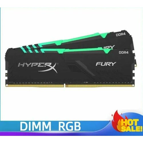 HyperX Оперативная память RGB 3200MHz 2x8 ГБ модуль памяти dimm 32gb 2х16gb ddr4 pc25600 3200mhz kingston fury beast rgb black kf432c16bbak2 32
