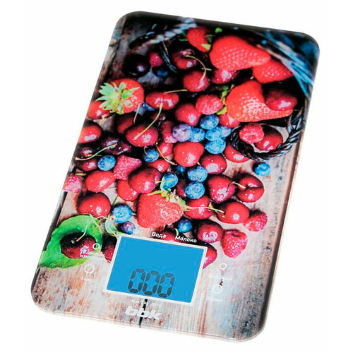 Весы кухонные электронные BBK KS107G макс. вес:5кг рисунок/ягоды весы кухонные электронные starwind ssk3355 макс вес 5кг рисунок ягоды