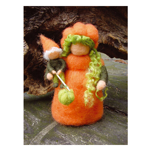 Набор для шитья вальдорфской куклы Мама-тыква с младельцем De Witte Engel A50900 набор с аромасвечой тыква