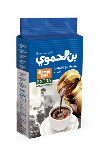 Кофе молотый с кардамоном Hamwi Extra Cardamom из Сирии, 200 гр.