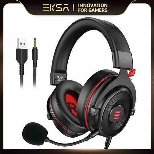 Игровые наушники EKSA E900 PRO с микрофоном и многоканальным 71 звуком 2799₽