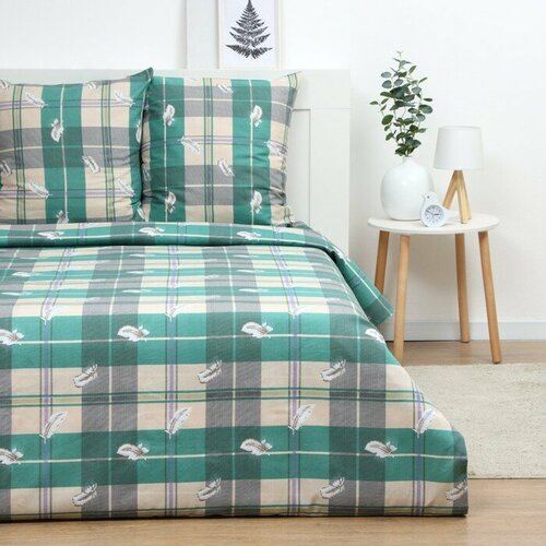 Постельное бельё 2сп бязь 175х210 см 175х210 см 70х70 см 2шт бязь 125 гм хлопок 2368₽