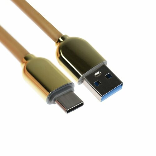 Кабель Type-C - USB 6 А оплётка TPE морозоустойчивый 1 метр желтый 476₽