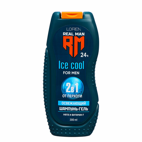 Шампунь-гель для мужчин ECOANDVIT с мятой и витамином F 300 мл 483₽